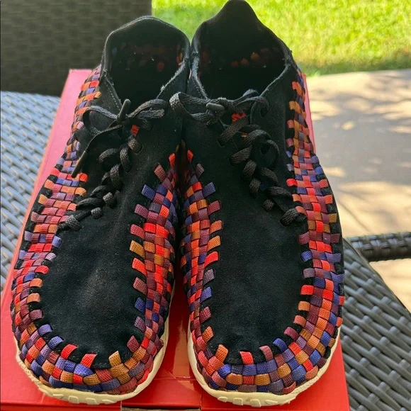 Nike Air Footscape Woven NM Black Red Purple Nike Air Footscape Woven Black Rainbow (Women main image 3